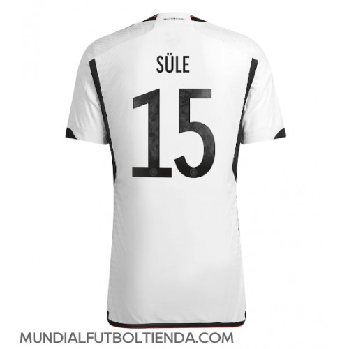 Camiseta Alemania Niklas Sule #15 Primera Equipación Replica Mundial 2022 mangas cortas